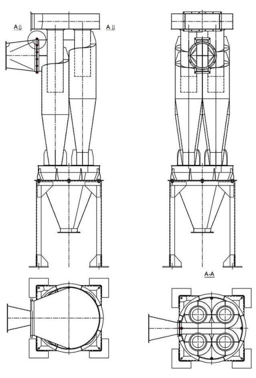 чертеж циклона У21-ББЦ в Будённовске